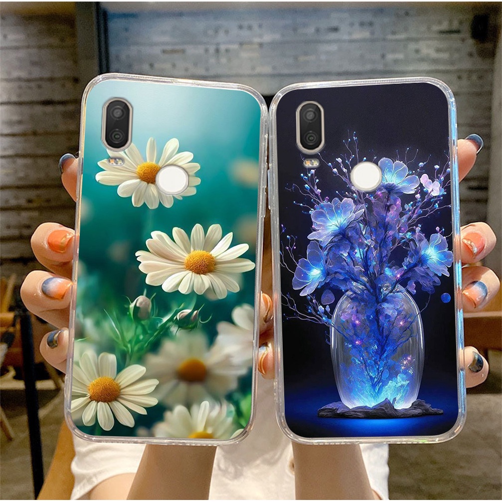 Ốp lưng vsmart Active 1 / vsmart Active 1 Plus / vsmart Active 1+ in nhám hình hoa cỏ