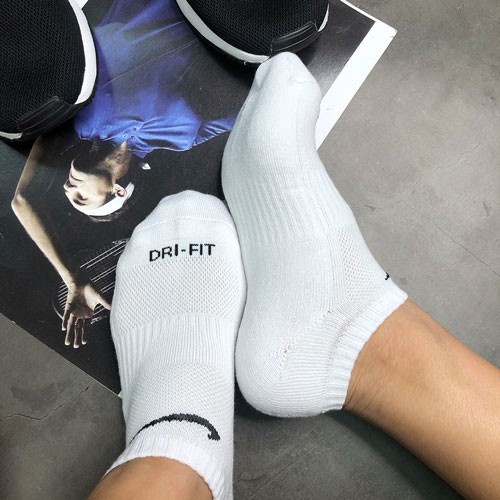 Tất vớ thể thao chính hãng NK Dri-fit Everyday cổ thấp, cổ lửng, cổ cao 100% cotton dệt kim siêu bền, siêu êm - thoáng