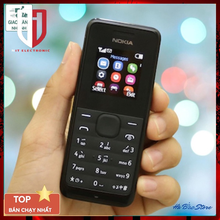 Điện Thoại Cổ Nokia 105 Zin 2016 2 Sim Chính Hãng Điện Thoại Phổ Thông Bàn Phím Số Cho Người Già