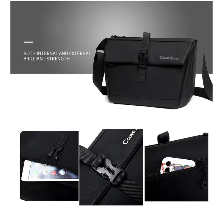 Túi đeo chéo nam nữ thời trang form ngang đựng ipad vải dù chống nước nhiều ngăn đẹp giá rẻ 377