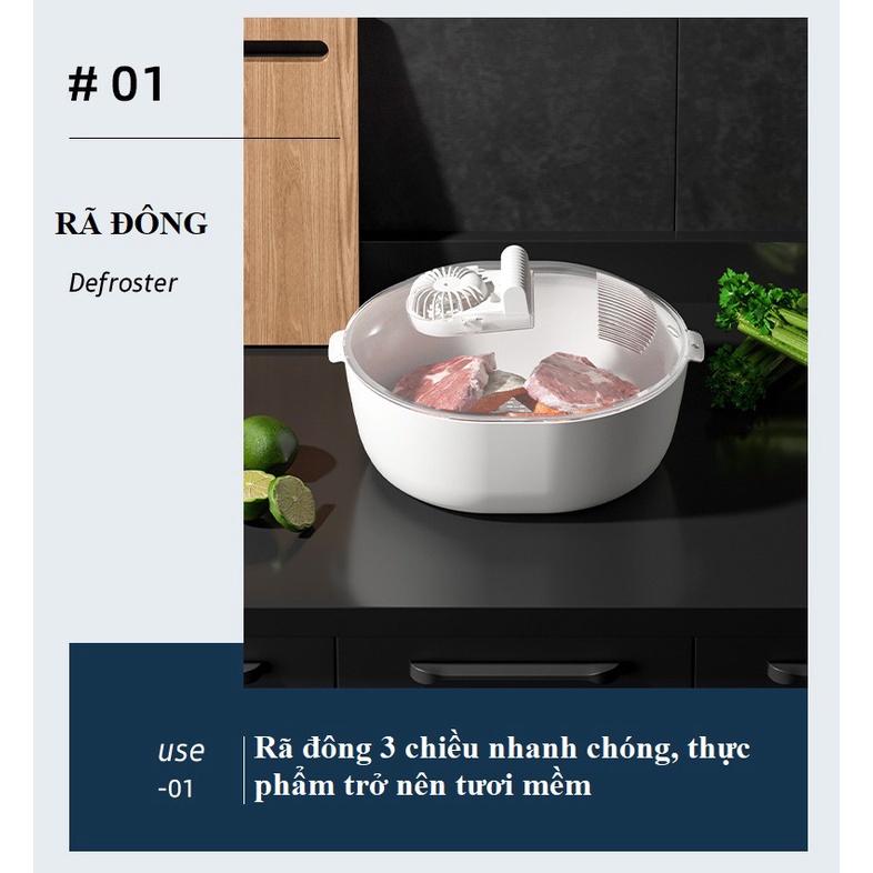 Máy rã đông thực phẩm lạnh, Máy tiệt trùng, khử trùng rau củ quả - H1079