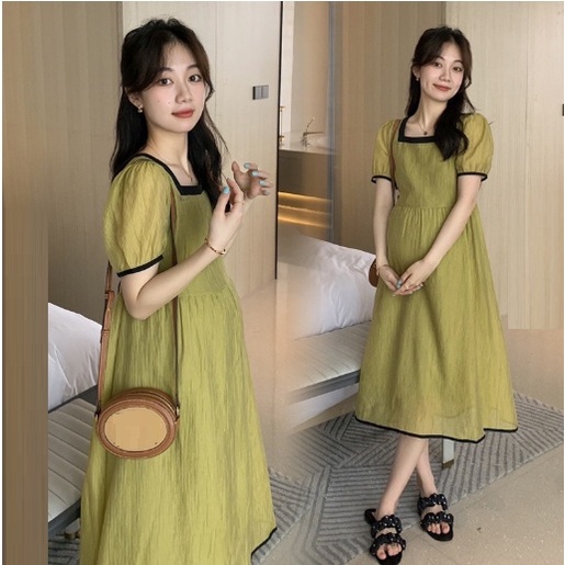 Đầm bầu đẹp, váy bầu xinh, thời trang thiết kế chất mát mịn, váy 2 lớp tiểu thư nhẹ nhàng