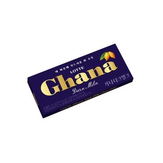 Socola Dark milk Lotte Ghana 70g nhập khẩu Hàn Quốc