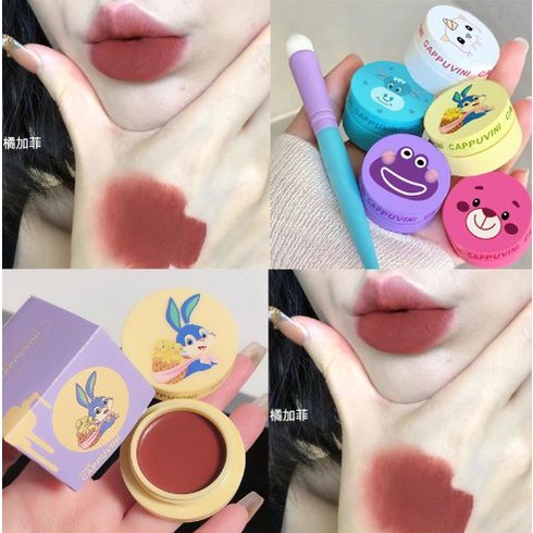 Son kem Cappuvini Zooland Lip Mud dạng hũ dễ thương