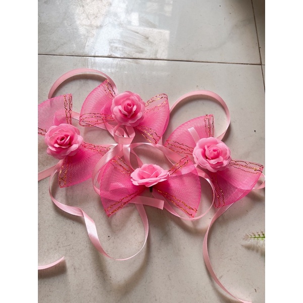 Bộ hoa trang trí xe rước dâu có sẵn nam châm