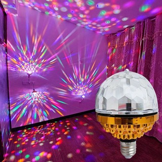 Đèn led nháy chớp 7 màu tự xoay đui E27 giá rẻ