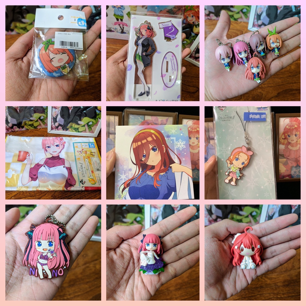 Móc Khóa, Huy Hiệu, Standee, Khăn, Mini figure Gotoubun no Hanayome ∬