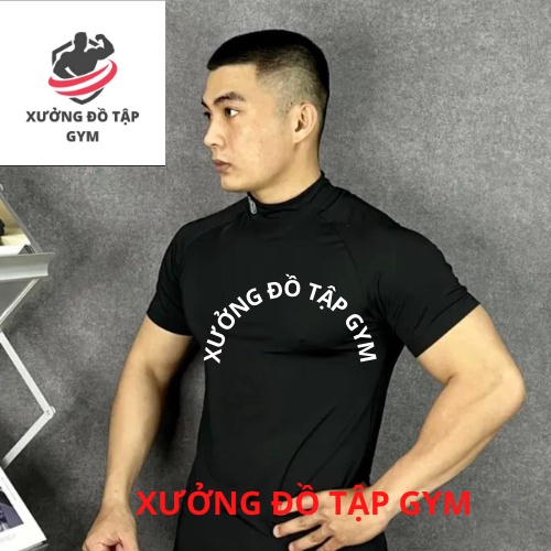 Áo Thể Thao Nam LA Sport thun lạnh tập gym cổ tròn ngắn tay vải thoáng mát co giãn chuẩn form nhiều màu