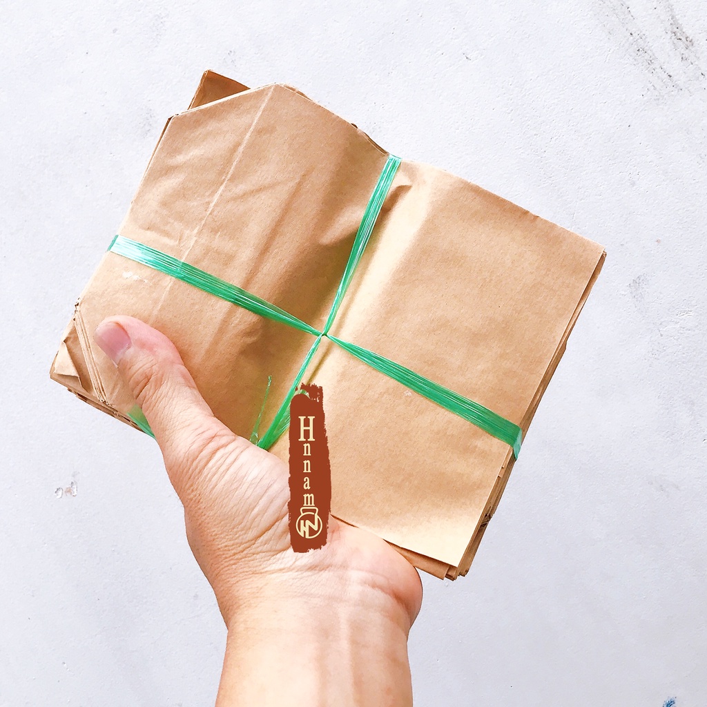 Túi giấy xi măng thấm dầu 130 x 180 x 45mm - Giải pháp đóng gói chuyên nghiệp cho khoai tây chiên và bánh chuối - Bộ 100