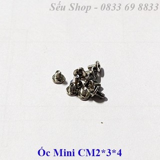 Combo 10 ốc mini CM 2*3*4 màu trắng / đen