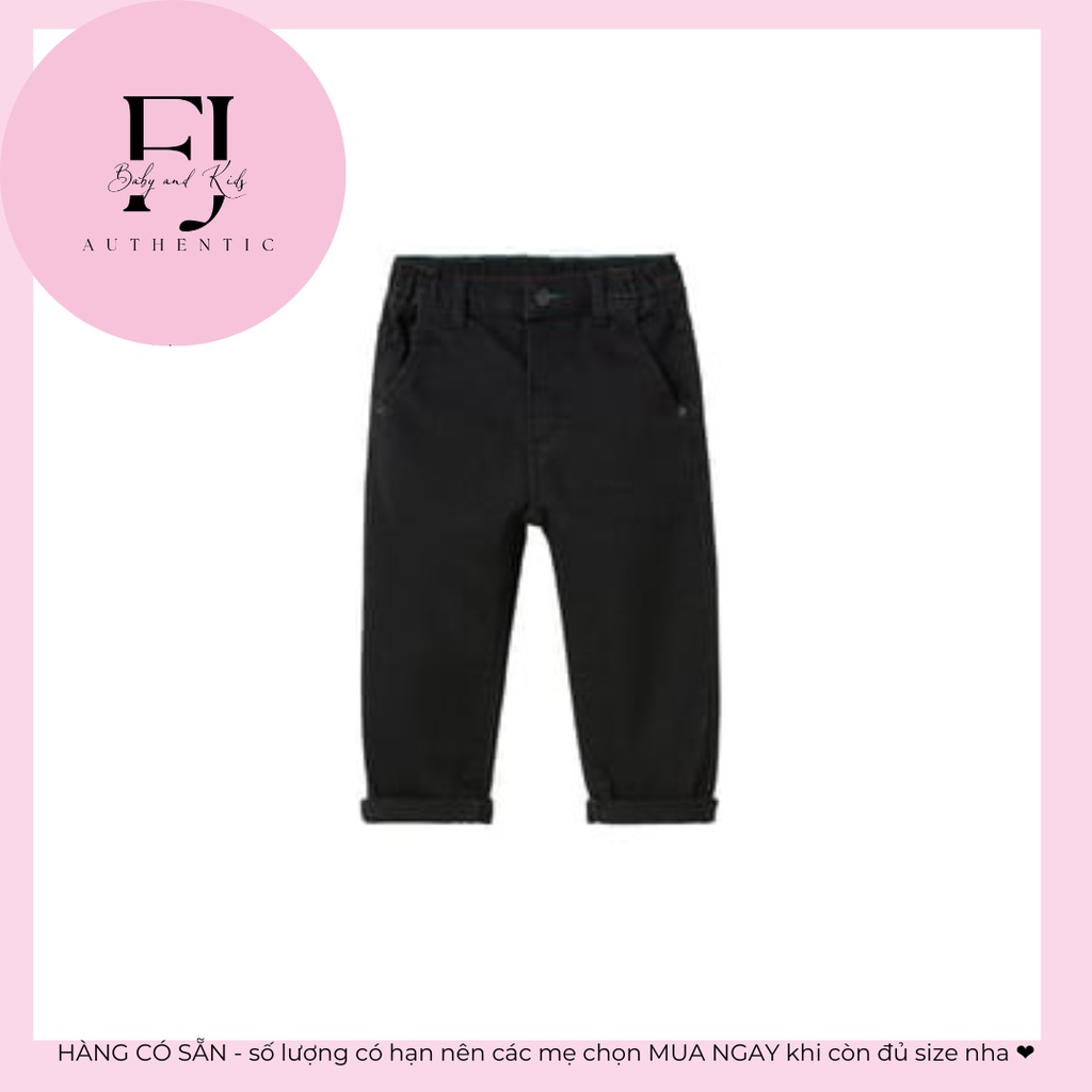 Quần jean trẻ em chính hãng Zara, quần bé trai Quần jean đen, hàng hiệu cho bé Size 18-24m