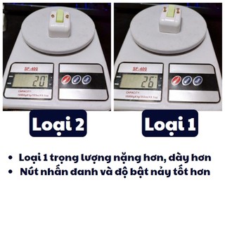 CÔNG TẮC ĐIỆN VESA (gắn vào tấp lô - bảng điện) 2 CHẤU & 3 CHẤU