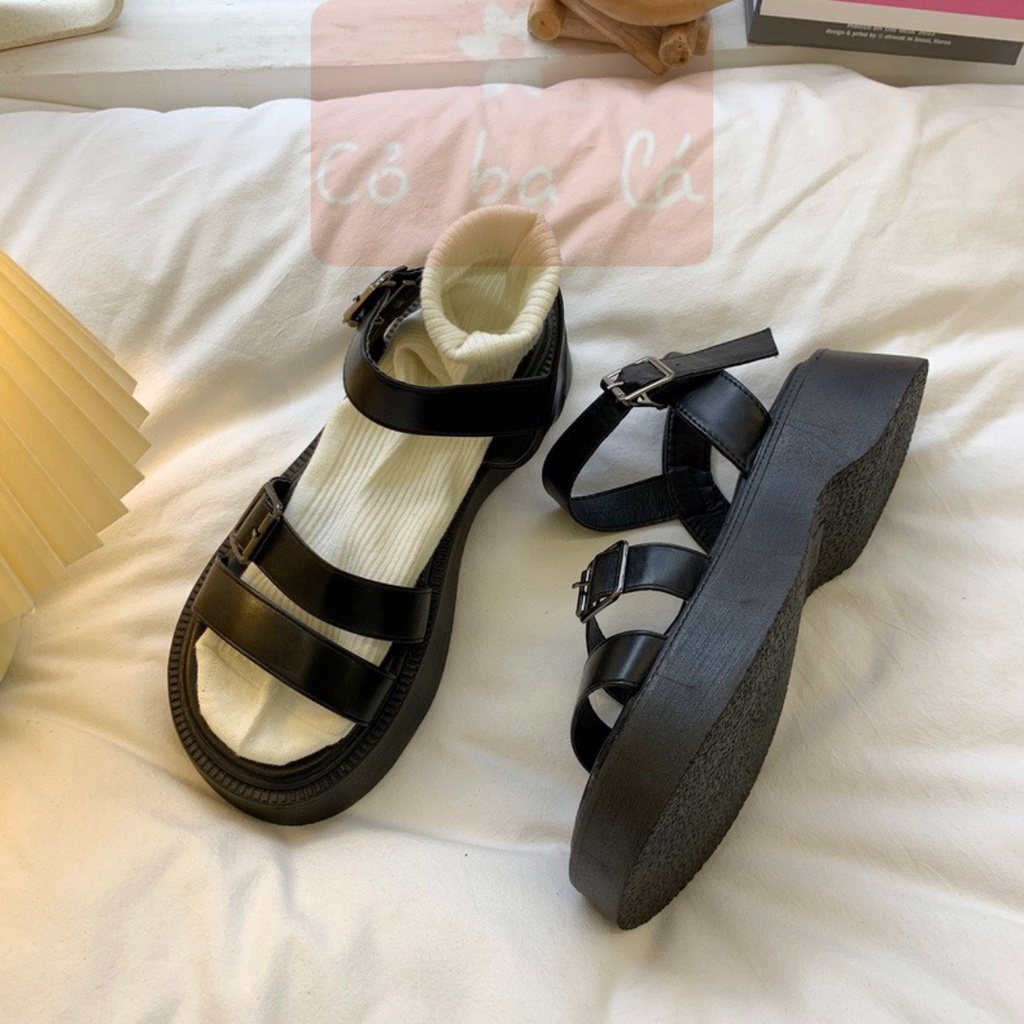 SANDAL NỮ COBALA SHOES - GIÀY THỜI TRANG PHONG CÁCH XUỒNG HAI QUAI NGANG TRƠN ĐẾ BẰNG - S23021700