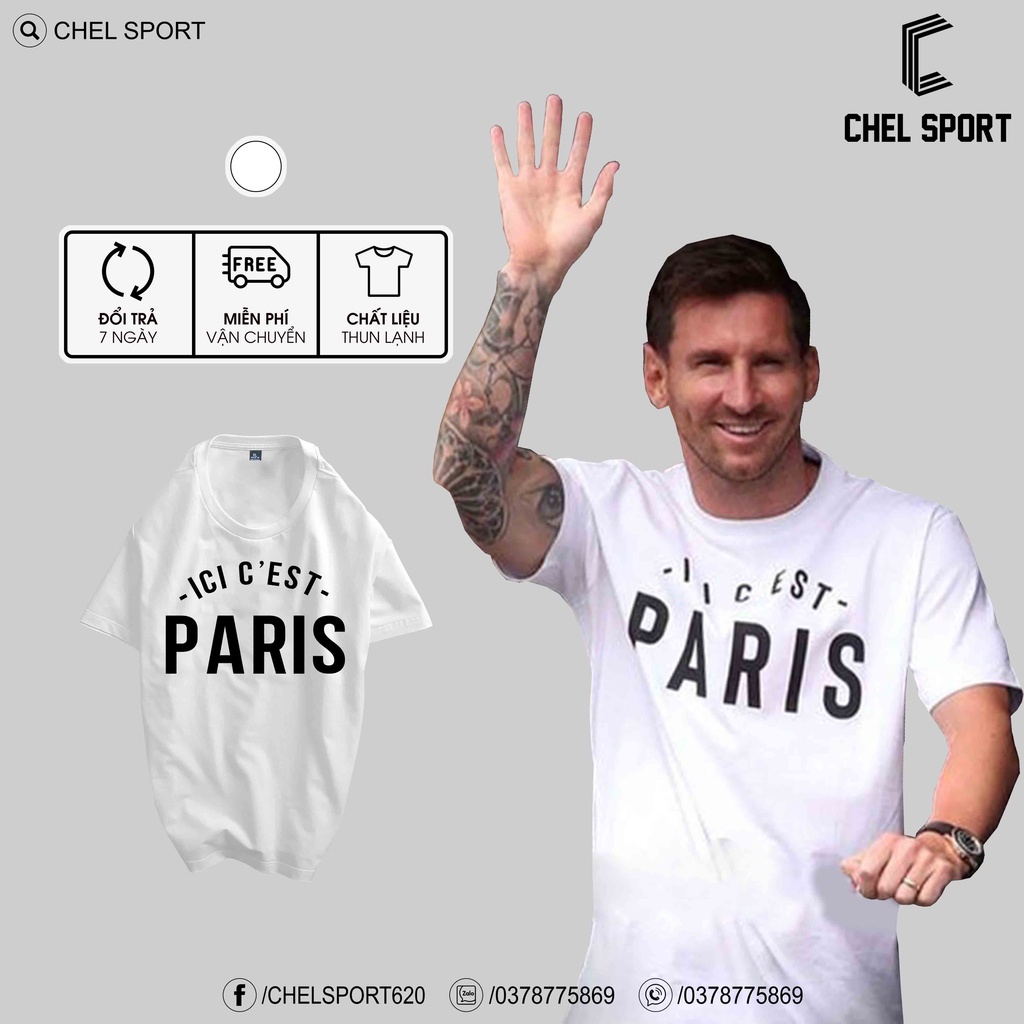 Áo thun Paris x Messi [ẢNH THẬT]