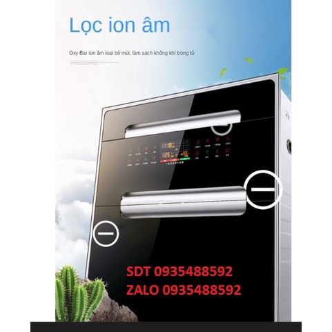 Máy sấy bát 2 ngăn dung tích 100 lít, Máy sấy chén bát diệt trùng khử khuẩn tủ âm