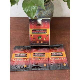 Dầu Gội Đen Tóc Shitinsof - Hán Phương Linh Chi (hộp 3 gói x 15ml)
