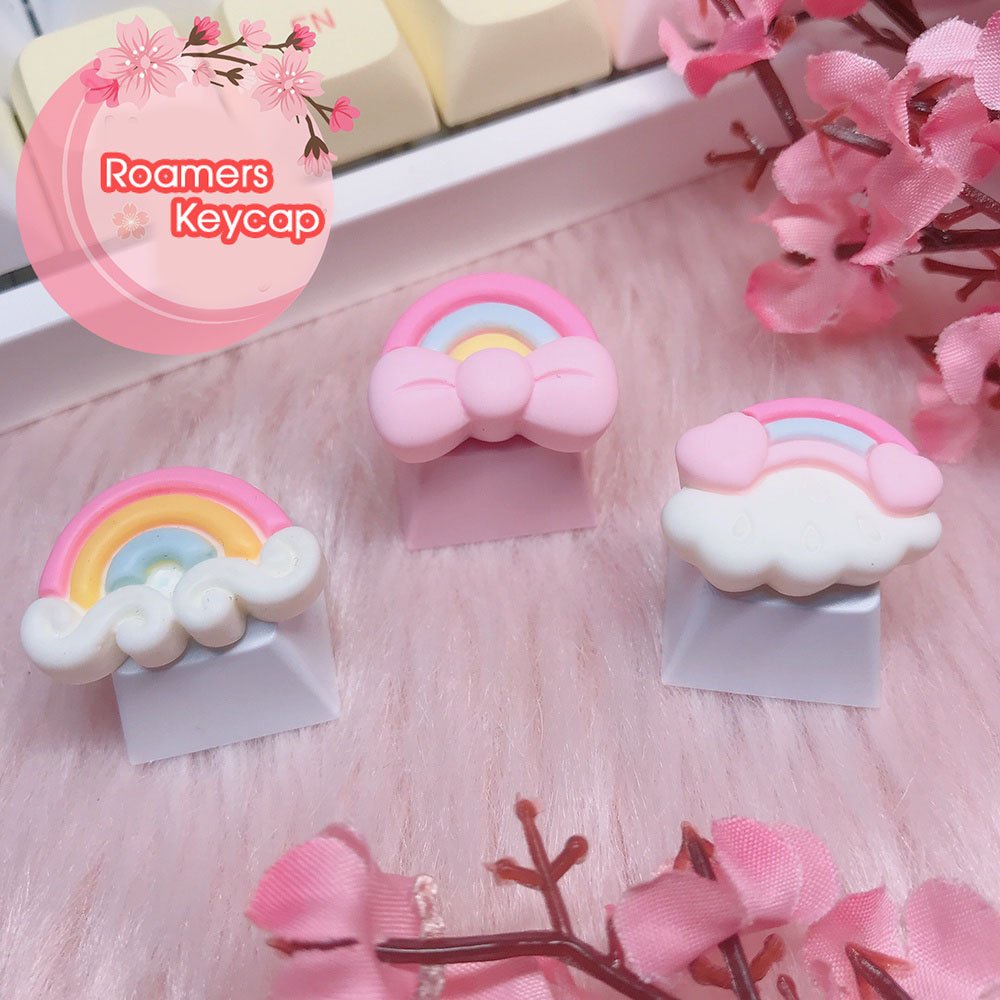 Nút lẻ R4  Bàn phím cơ PBT keycap đám mây hạnh phúc