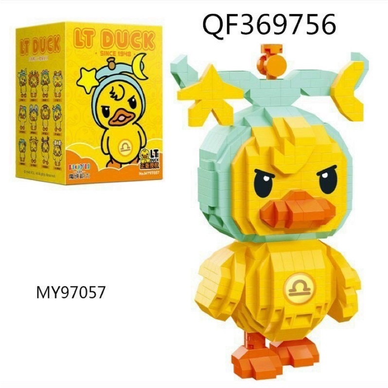 Đồ Chơi Lắp Ráp Xếp Hình 3D Vịt Vàng 12 Cung Hoàng Đạo