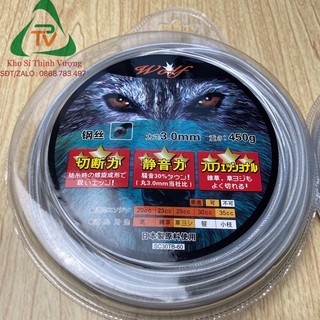 Cuộn cước cắt cỏ lõi thép cáp 3,0mm dùng cho máy cắt cỏ 450g
