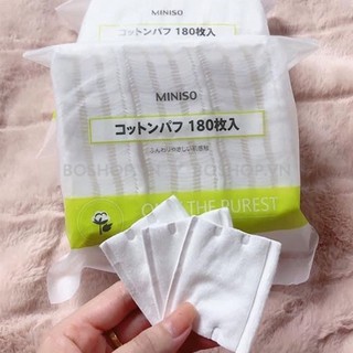 Bông tẩy trang miniso 180 miếng