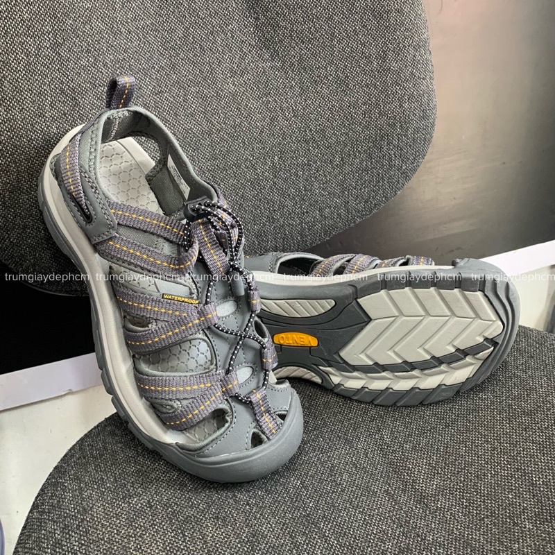 Giày Sandal Vento Nam Bít Mũi Mẫu Mới - SD08003 Xám