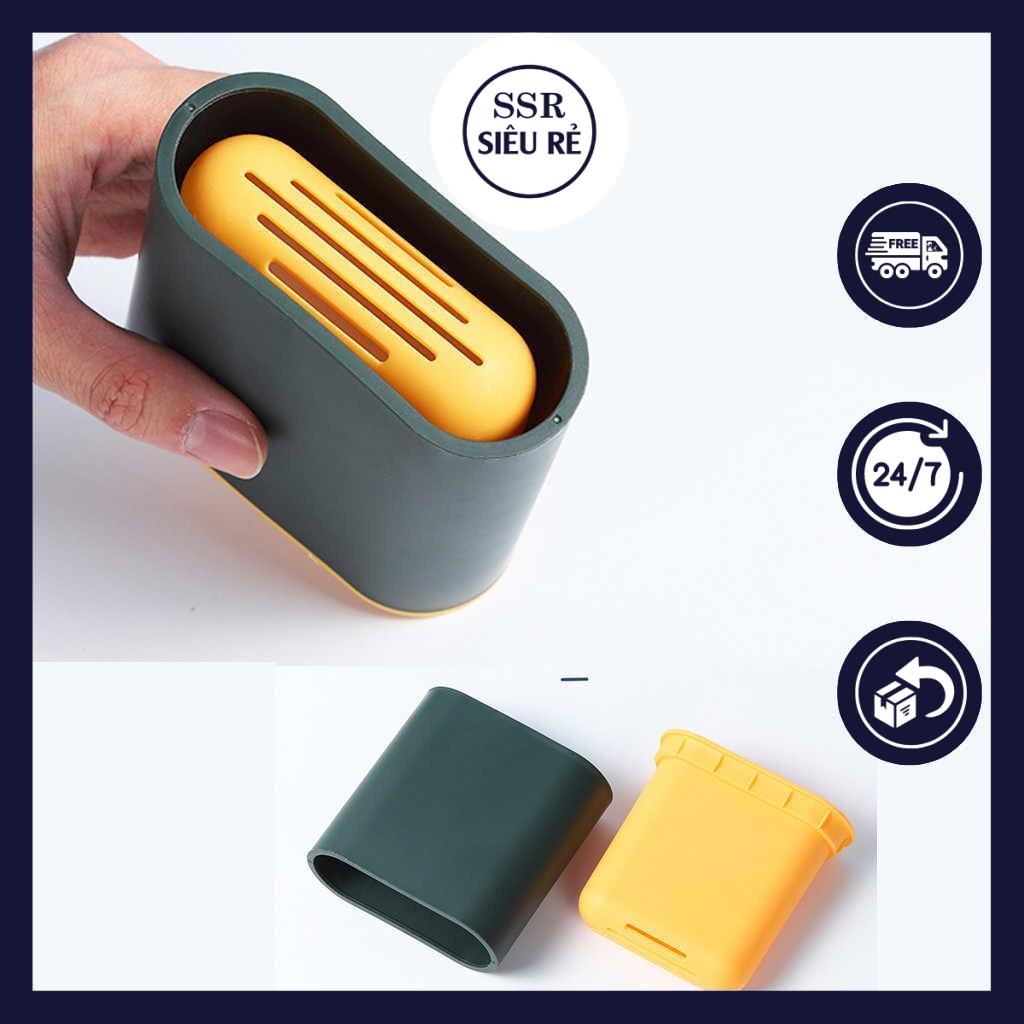Chổi Cọ Toilet Silicon Kèm Hộp Đựng Pulito, Cây Cọ Bồn Cầu Vệ Sinh Toa-lét Phòng Tắm Siêu Sạch  ssr