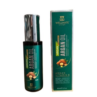 Tinh Dầu Phục Hồi Tóc Hư Tổn Nặng Argan Oil Vitamin E Wellmate 60ml
