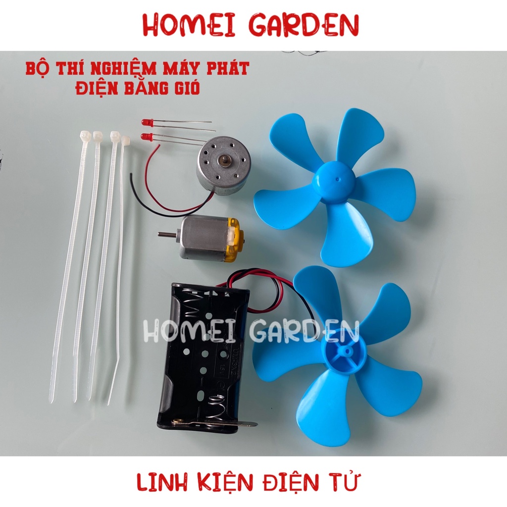 Bộ thực hành motor phát điện gió mini học tập thí nghiệm stem - CBGD3