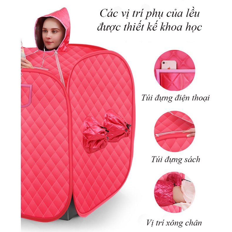 Lều Xông Hơi Kèm Nồi Xông Bằng Điện Tại Nhà Công Suất 1000W Dùng Cho Gia Đình, Sau Sinh, Spa....