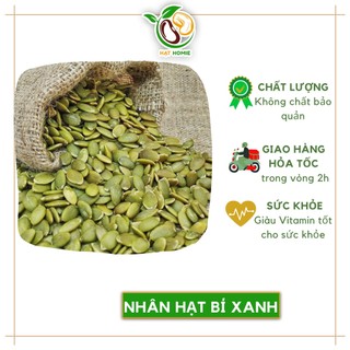 Nhân hạt bí xanh sống tách vỏ nhập khẩu ấn độ 500g