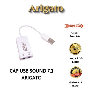 Usb Sound Có Dây 7.1 ( Cáp Chuyển Đổi Từ USB ra âm thanh cổng 3.5)- Full Box