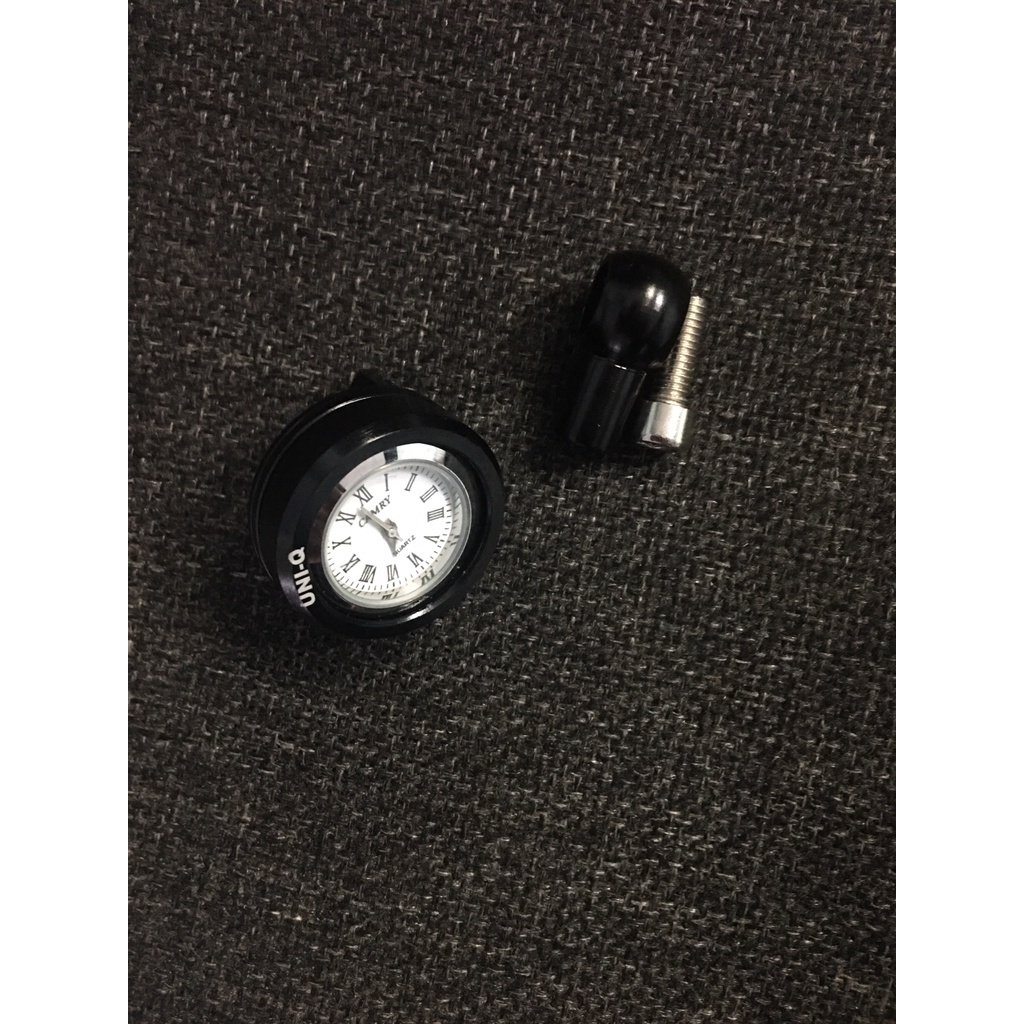 Đồng hồ chân gương rizoma gắn được cho tất cả các loại xe máy xe đạp điện màu BLACK SIÊU ĐẸP