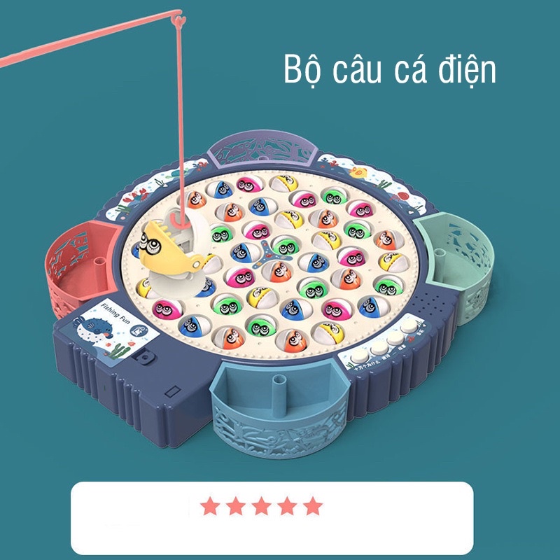 Đồ chơi câu cá xoay 360 độ nhựa cao cấp, đồ câu cá cho bé