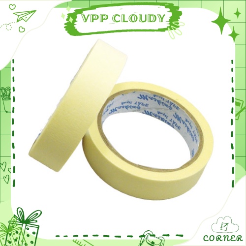 Cuộn băng keo giấy dính giấy 1 phân DÀI 18M