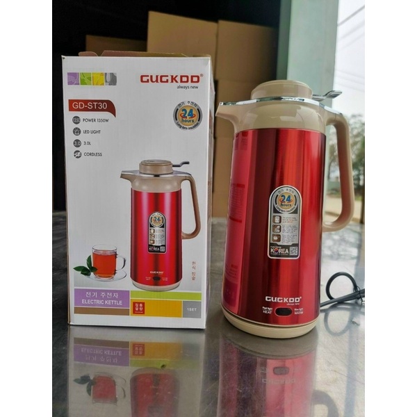 ẤM SIÊU TỐC 3L CUCKOO ST30, ST31 KIÊM BÌNH Ủ GIỮ NHIỆT,  HÀNG CHÍNH HÃNG LỖI 1 ĐỔI 1 TRONG 10 NGÀY