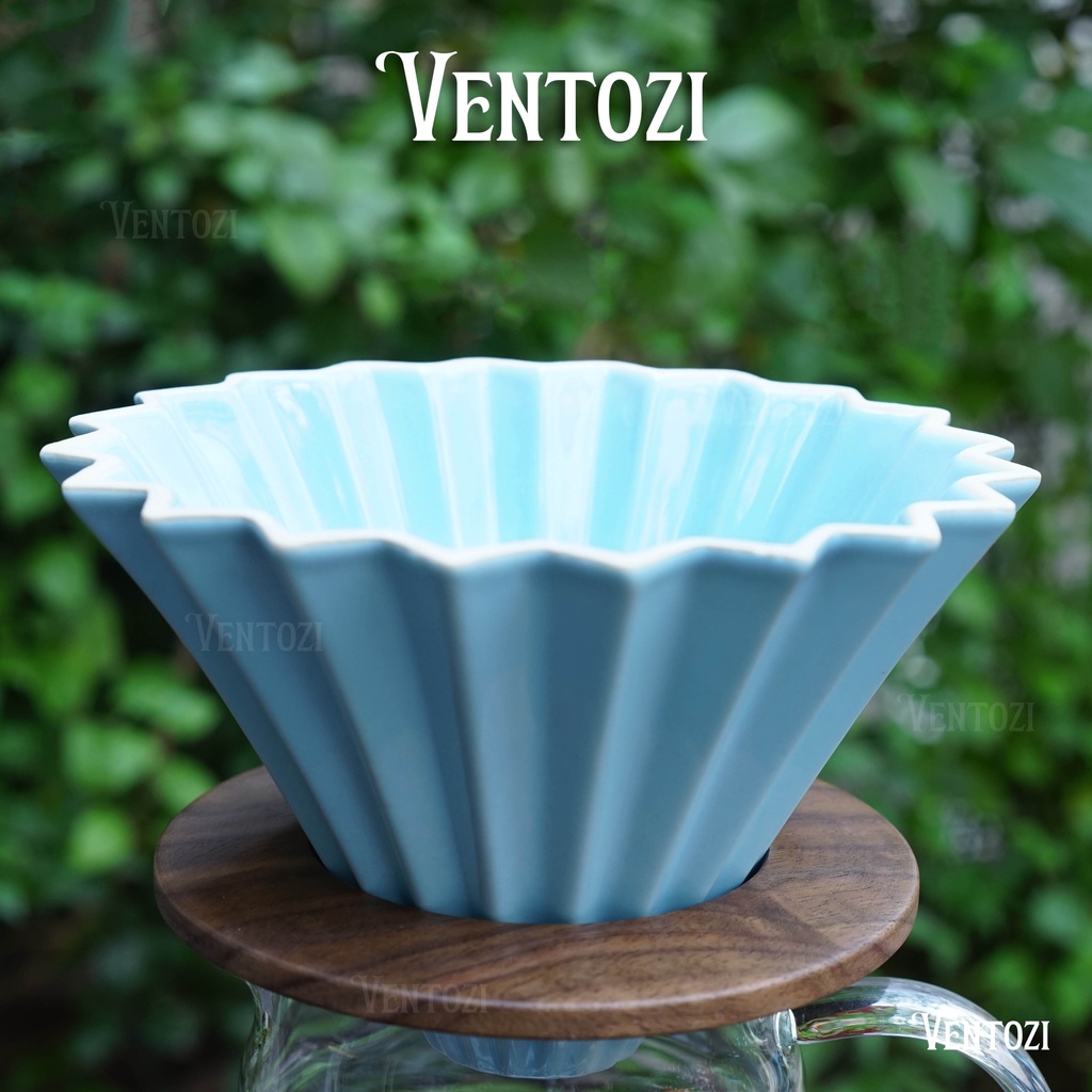 Phễu cà phê Origami sứ, phễu v60 sứ pha cà phê pour over