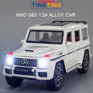 Mô hình siêu xe Mercedes benz G63 tỷ lệ 1:24 bằng kim loại