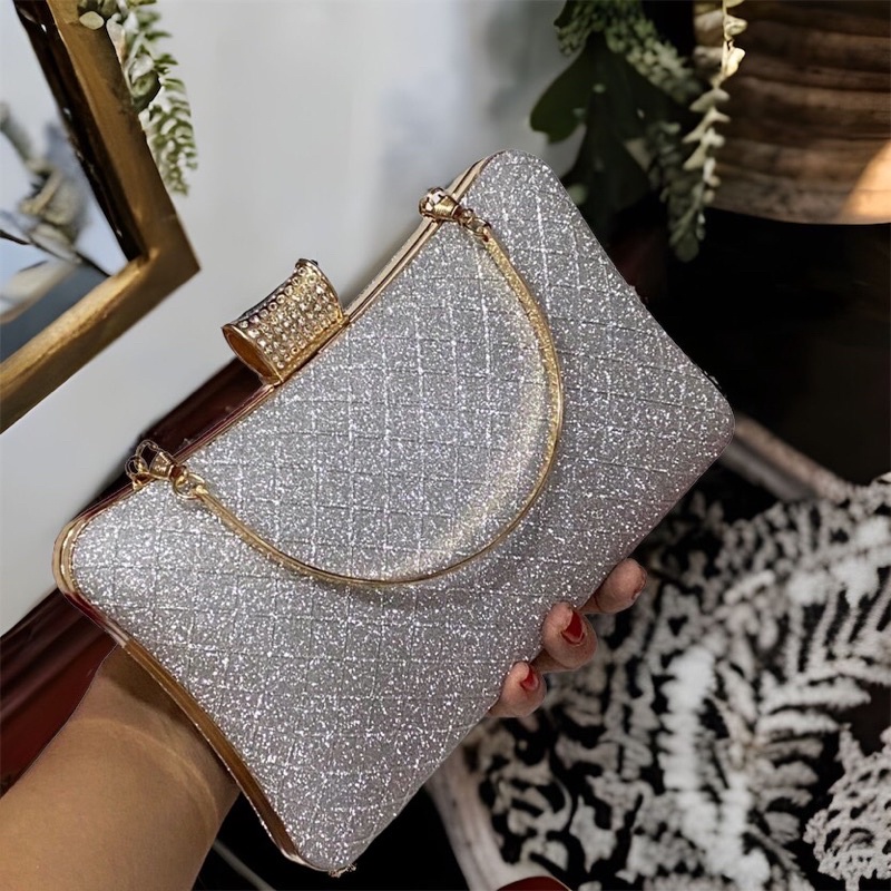 Bóp Đầm Đeo Vai Kết Hạt Thủ Công Hàng Cao Cấp Có Quai{ Nhận giao hoả tốc trong ngày khu vực tphcm}