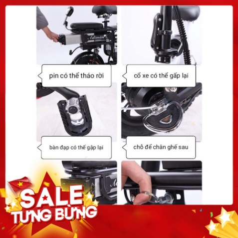 xe điện adiman hot - hàng loại 1- bảo hành 18 tháng ( pinlithium 11a)