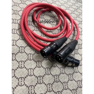 Dây 1 đầu canon cái ra 2 đầu canon đực, giá 1 sợi (Dây đồng nguyên chất, mềm dẻo, chống nhiễu)