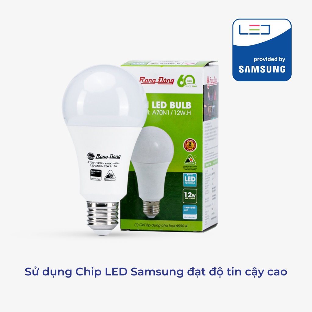 Bóng Đèn Rạng Đông 3W,5W,7W,9W,12W,15W,20W,30W, Led Bulb Tròn Sáng Vàng, Sáng Trắng Tiết Kiệm Điện Siêu Sáng, Đui E27