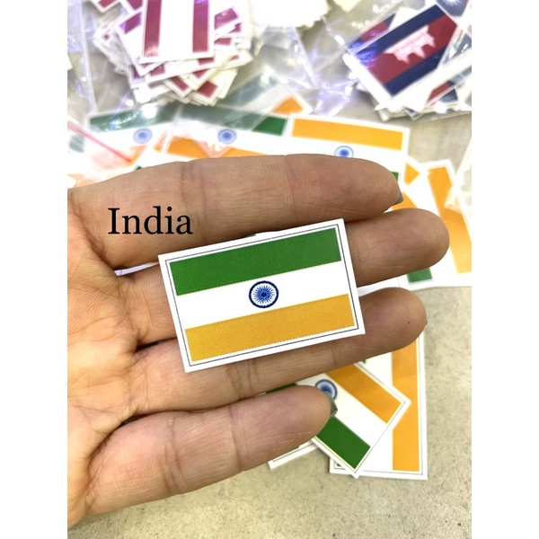 Decal chống nước hình cờ nước Ấn Độ (India)