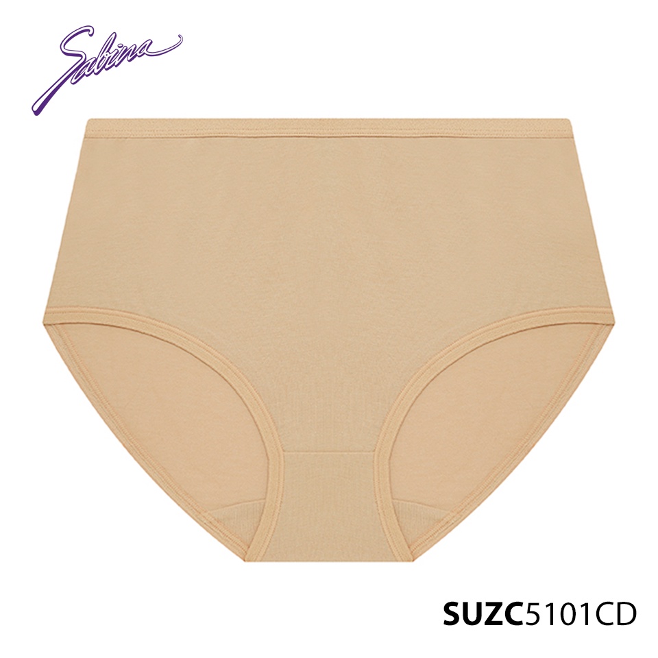 Quần Lót Lưng Cao Cạp Cao Cotton cao cấp Vừa Màu Trơn Panty Zone By Sabina SUZC5101