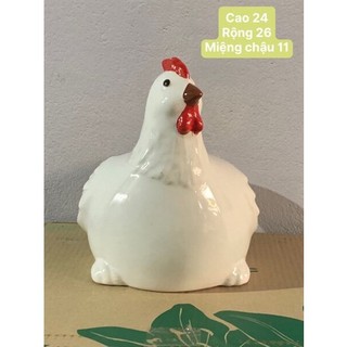Chậu trồng cây, sen đá - Chậu gà lớn