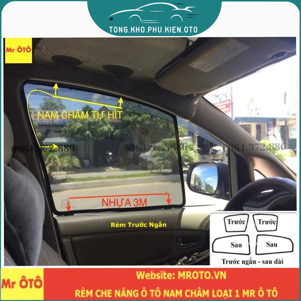 Rèm che nắng xe Mercedes GLC 200-250-300- Hàng Loại 1 Mr Ô Tô, vải dày, chống nắng tốt, dễ lắp đặt, vừa khít xe