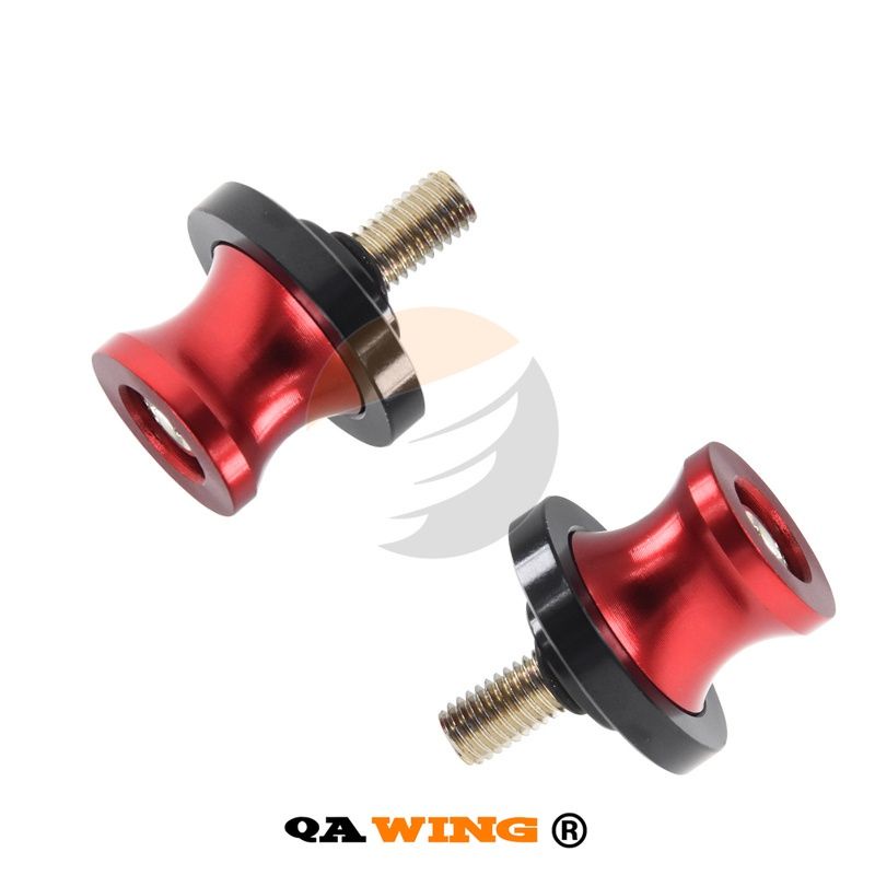 Cặp Gù Nâng – Ốc Nâng Bánh Sau Motor CNC (8mm-10mm) (Đen / Đỏ) - QAWING