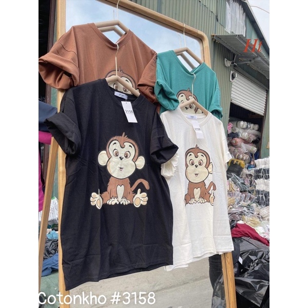 Áo phông khỉ ngồi HT12