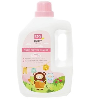 Nước giặt xả agi cho bé chai 3000ml hương phấn và hoa anh đào