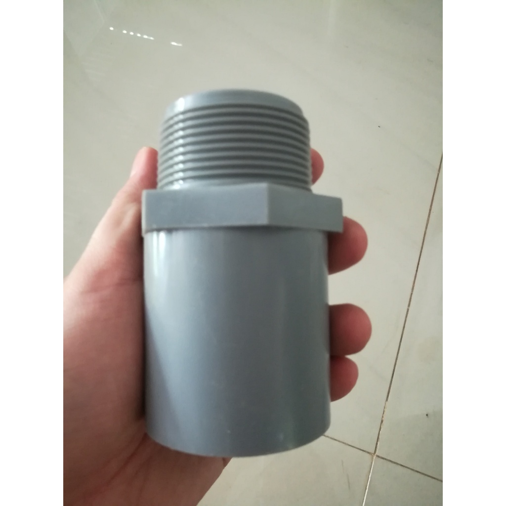 NỐI RĂNG NGOÀI 42, 49, 60MM BÌNH MINH, NỐI REN NGOÀI ỐNG NHỰA PVC, PHỤ KIỆN ỐNG NƯỚC BÌNH MINH