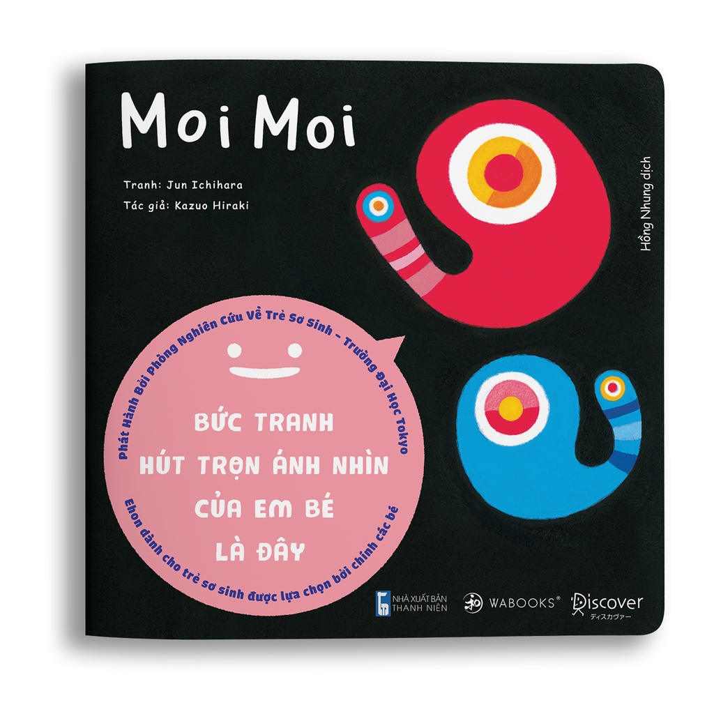 Sách Ehon Moi Moi Giúp các em bé ngừng khóc Ehon Nhật Bản cho trẻ sơ sinh
